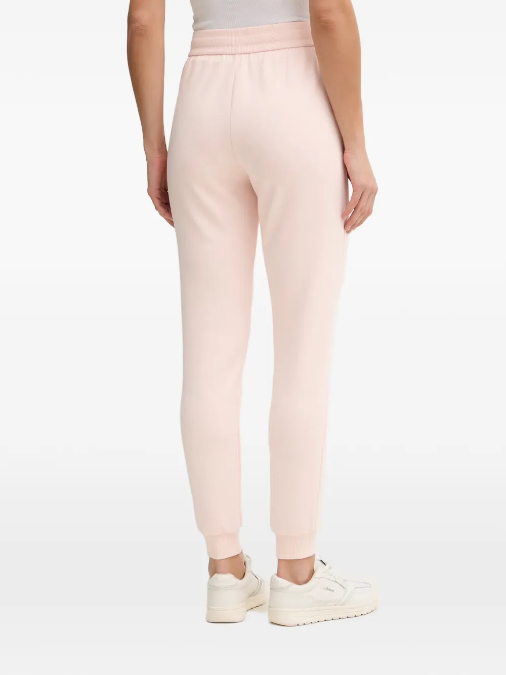Armani Exchange Trainingsbroek met geborduurd logo en trekkoordtaille Roze