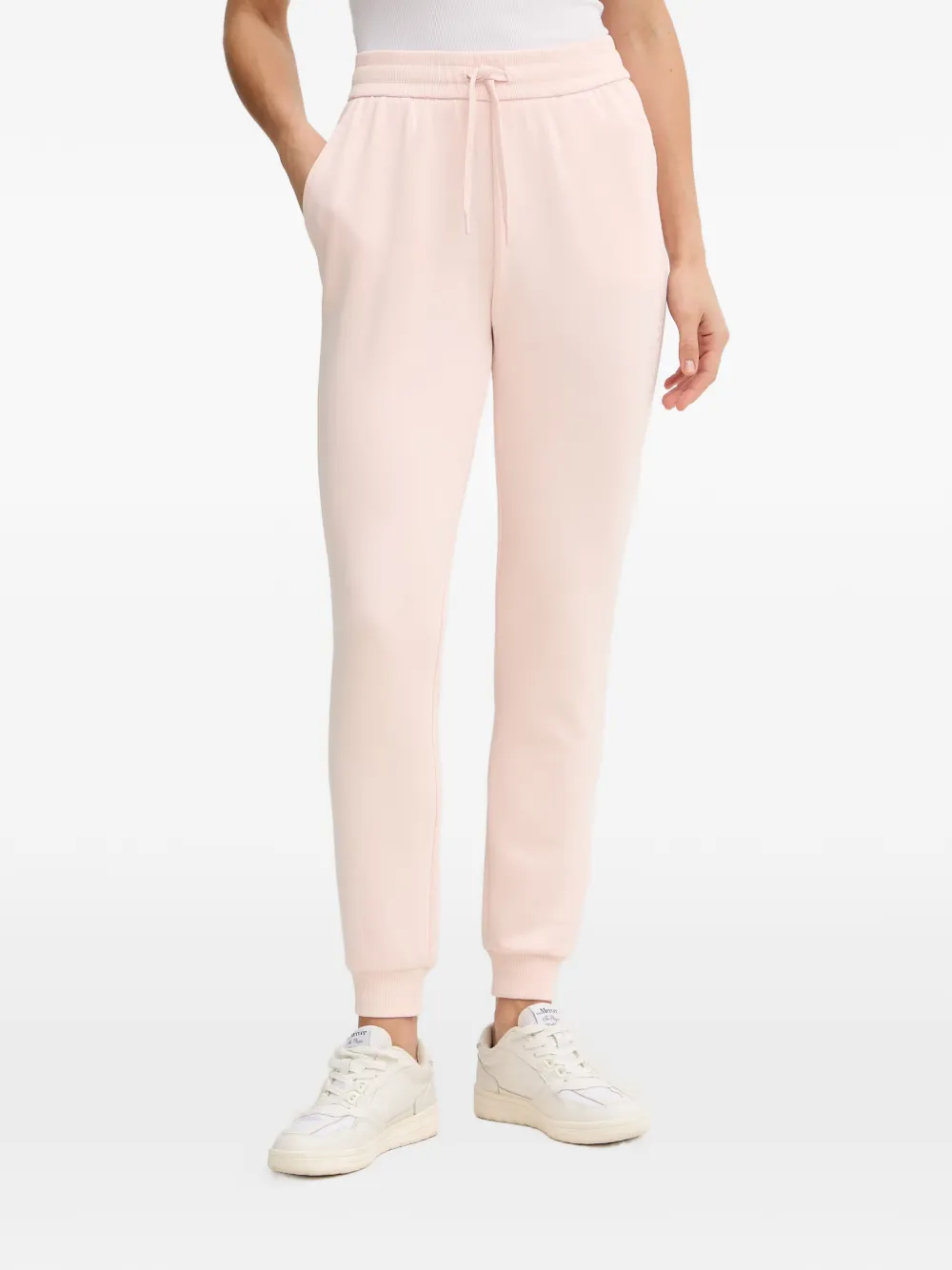Armani Exchange drawstring-waist logo-embroidered track pants - Rosa