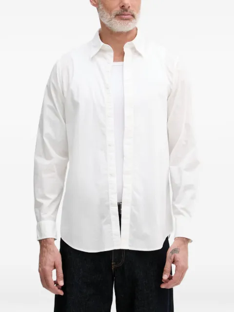 Armani Exchange camisa manga larga con logo bordado
