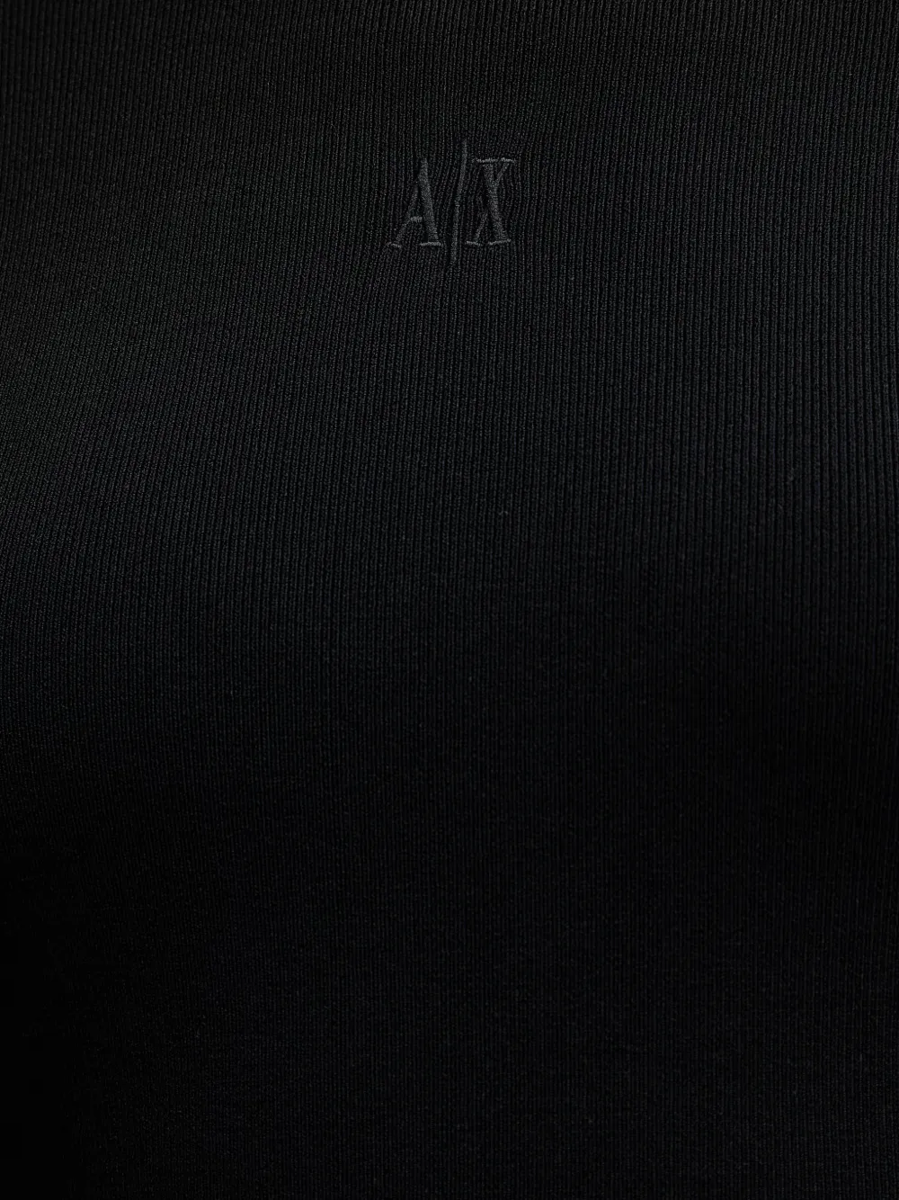 Armani Exchange Geribbelde trui met lange mouwen Zwart