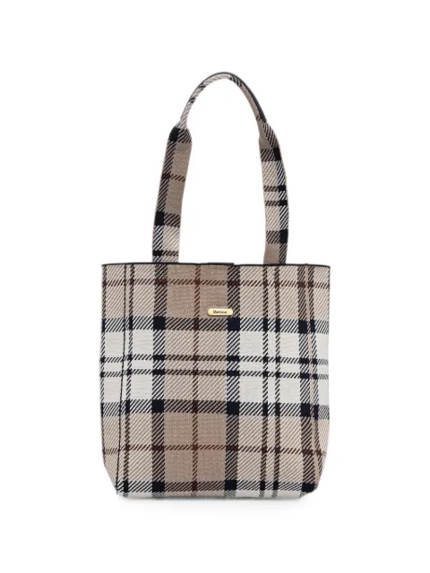Barbour Layla tartan-check tote bag