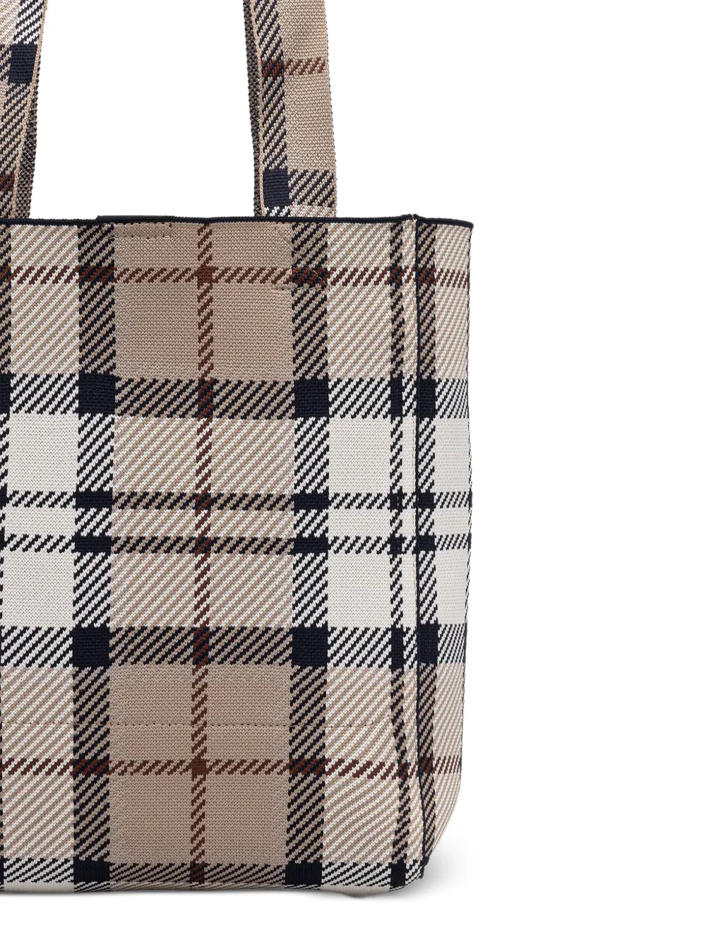 Barbour Layla shopper met tartan ruit Beige