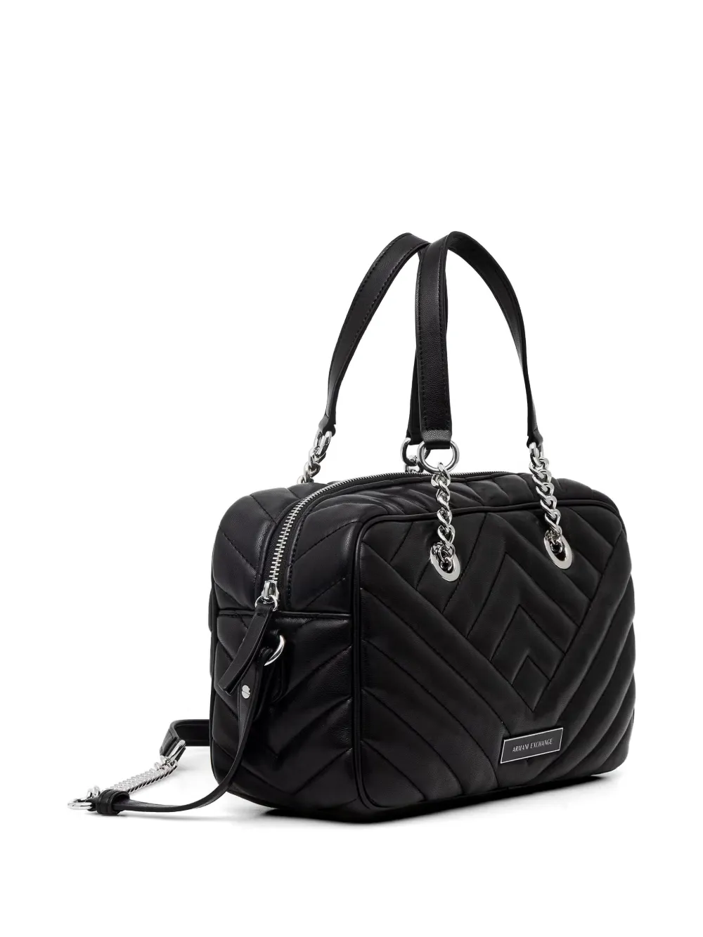 Armani Exchange Gewatteerde shopper Zwart