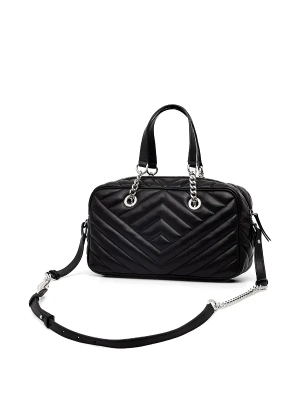 Armani Exchange キルティング ハンドバッグ | ブラック | FARFETCH JP