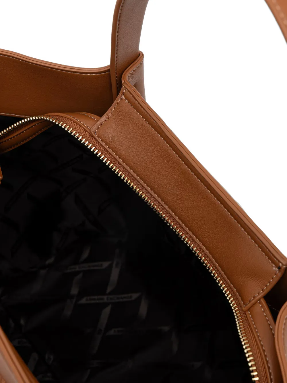 Armani Exchange Shopper met monogram-patroon en logodetails Bruin