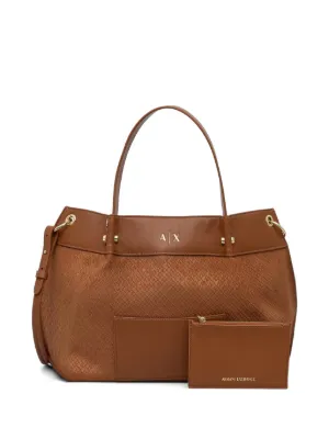 Tory Burch Mini Perry zip-top Leather Tote Bag | Brown | FARFETCH CA