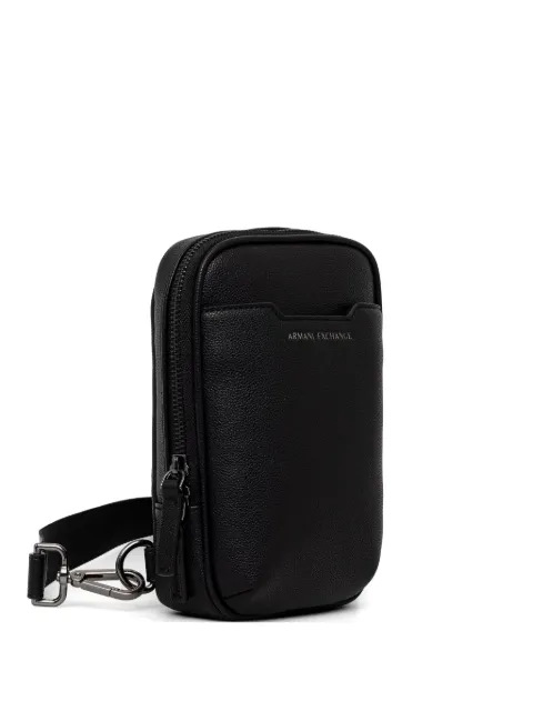 Armani Exchange riñonera con letras del logo