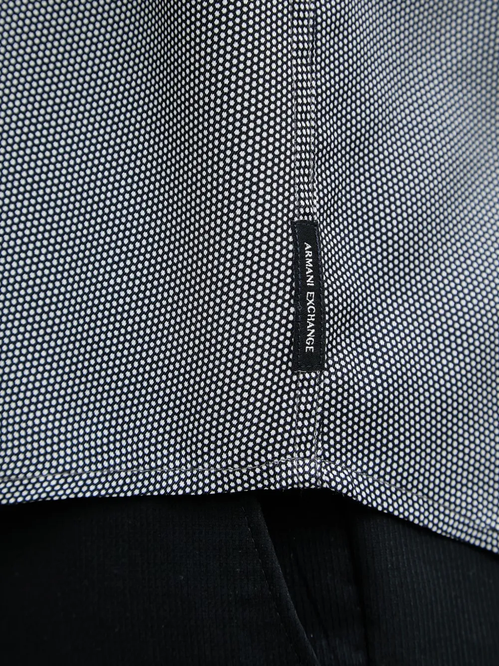 Armani Exchange Overhemd met geometrische print Grijs