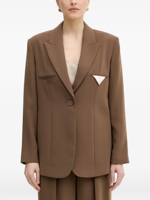 Armani Exchange peak-lapel single-breasted blazer