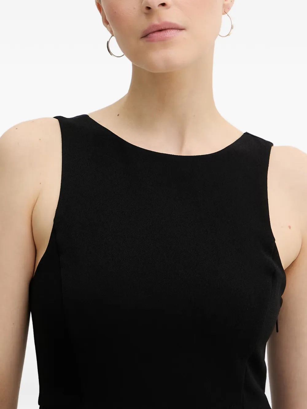 Armani Exchange Geplooide mini-jurk Zwart