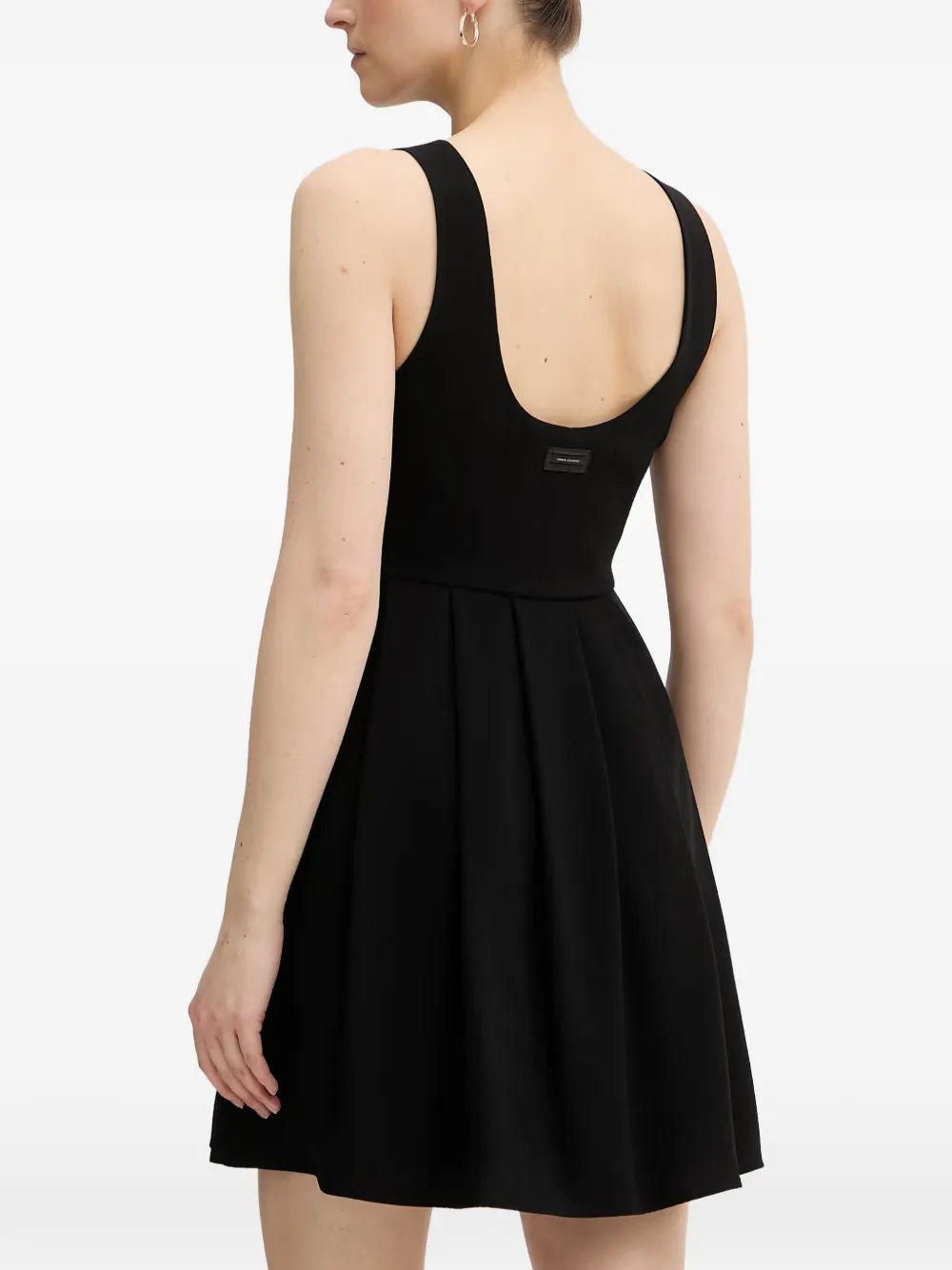 Armani Exchange Geplooide mini-jurk Zwart