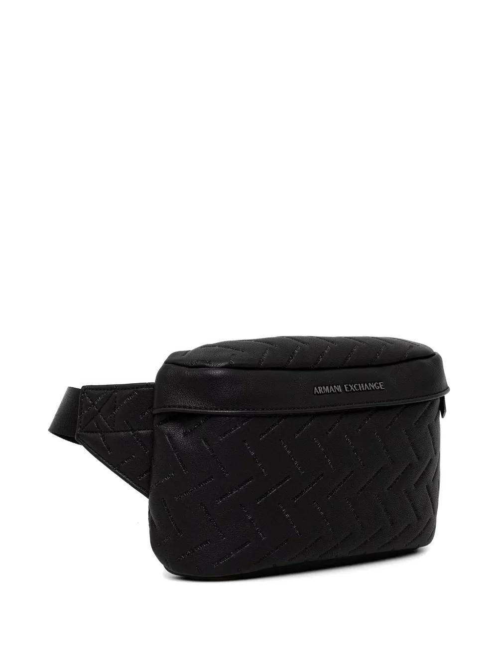 Armani Exchange Heuptas met logo-reliëf Zwart