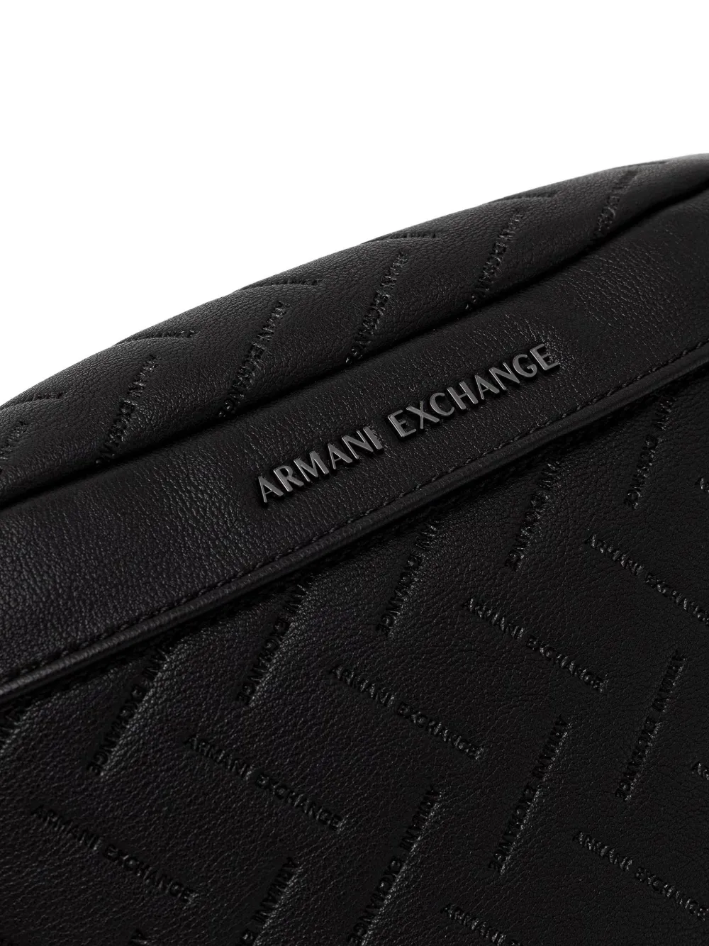 Armani Exchange Heuptas met logo-reliëf Zwart