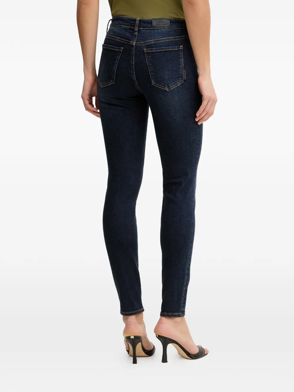  Armani Exchange Vaqueros Skinny Con Efecto Degradado - Azul 