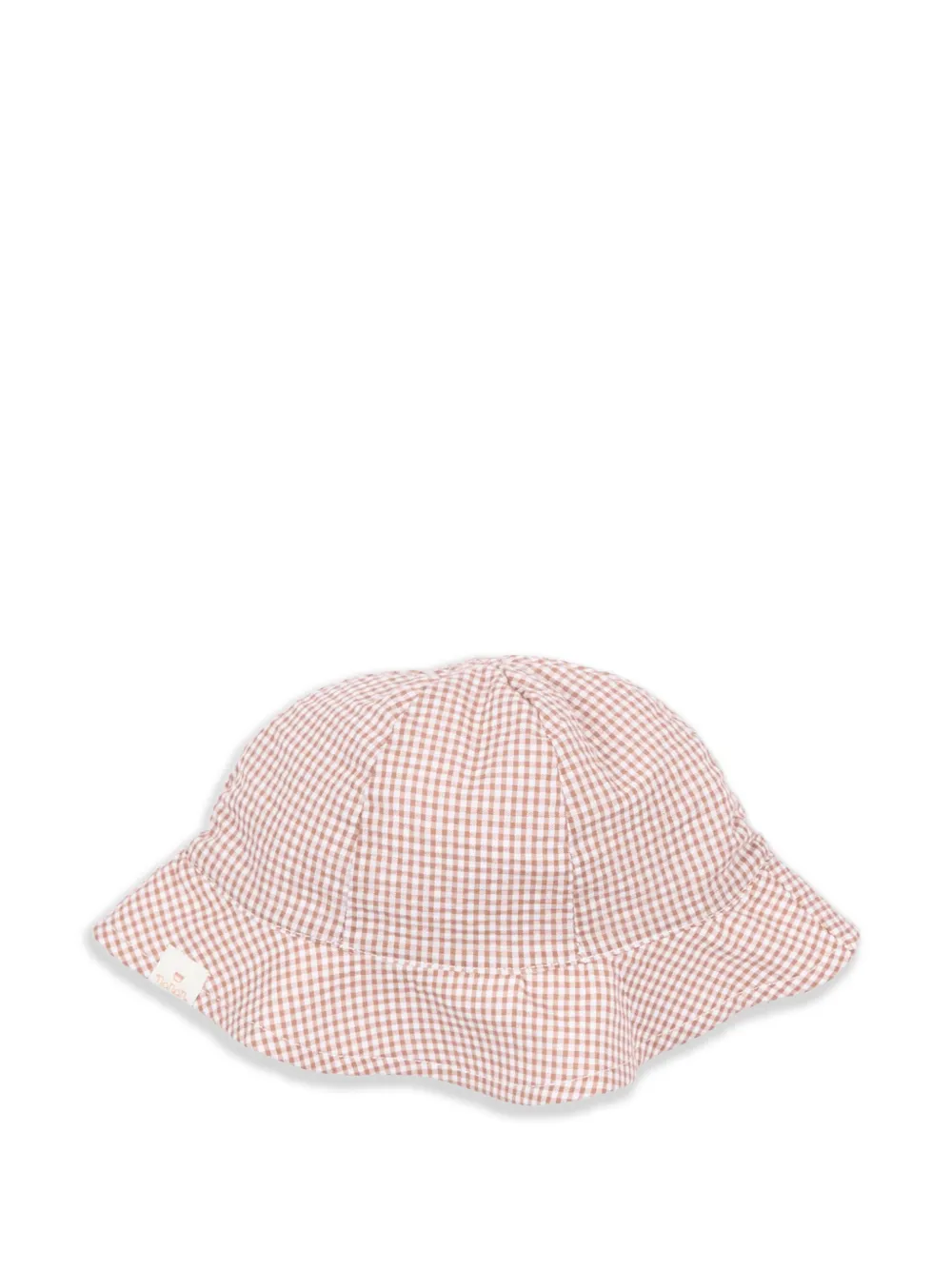 NANAN gingham cloche hat - Marrone