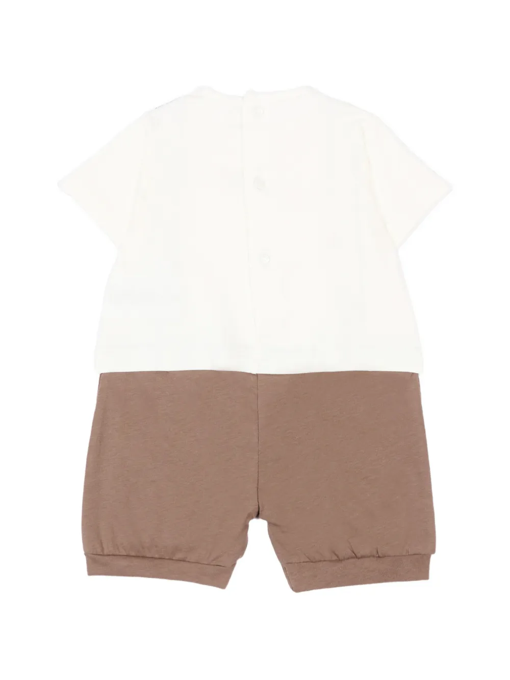 NANAN Babypakje met geruite bretels Beige
