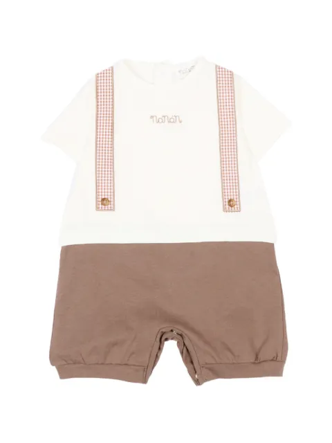 NANAN check-suspender shorties