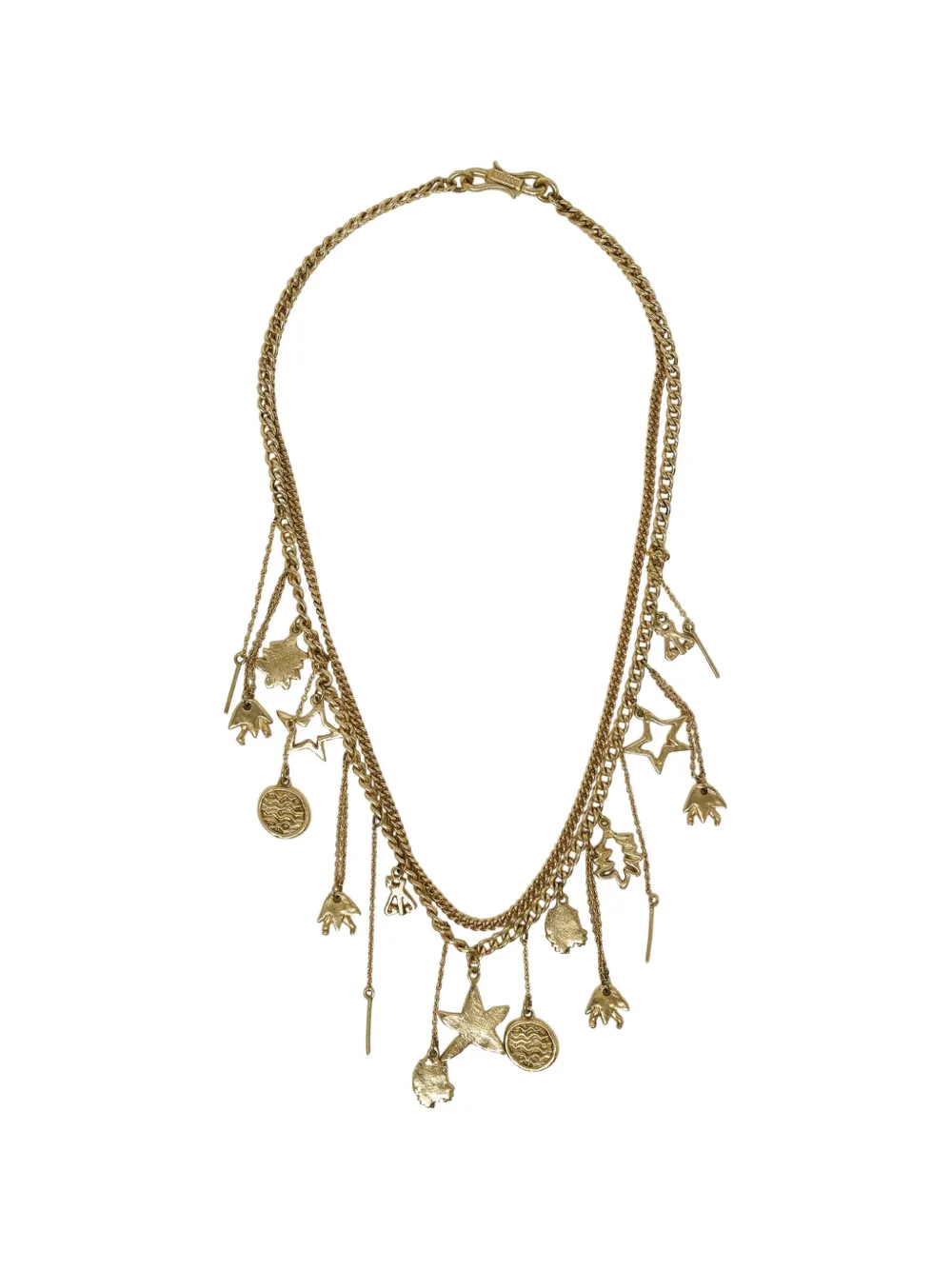 ALEMAIS charm-embellished curb-chain necklace - Gold