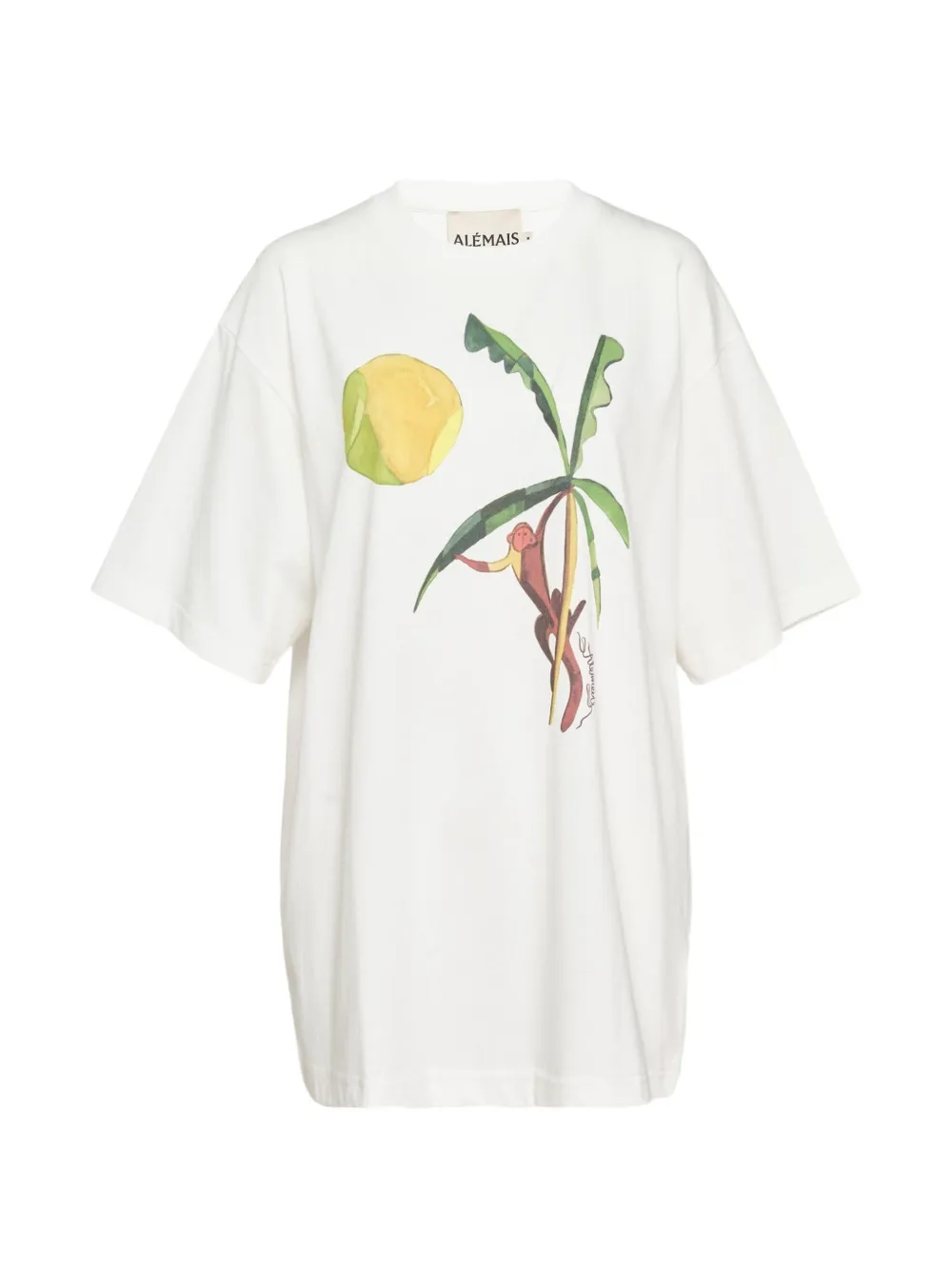 ALEMAIS Mokshini graphic-print T-shirt - Bianco