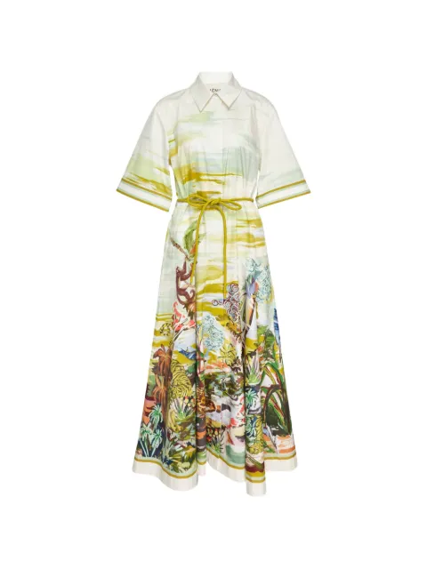 ALEMAIS Jungle Boogie midi dress