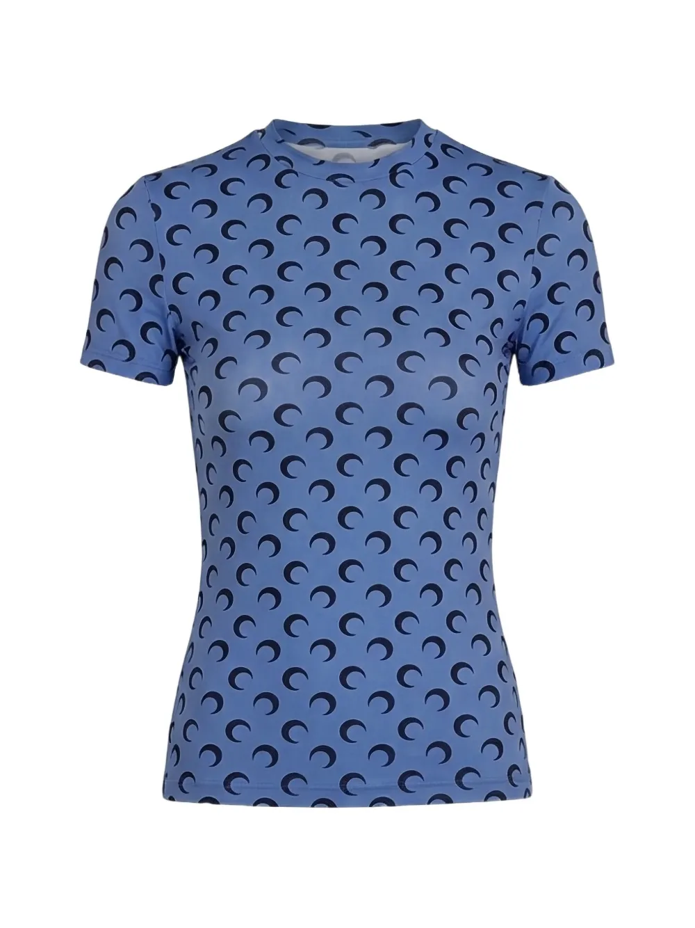 Marine Serre Moon-print T-shirt - Blu