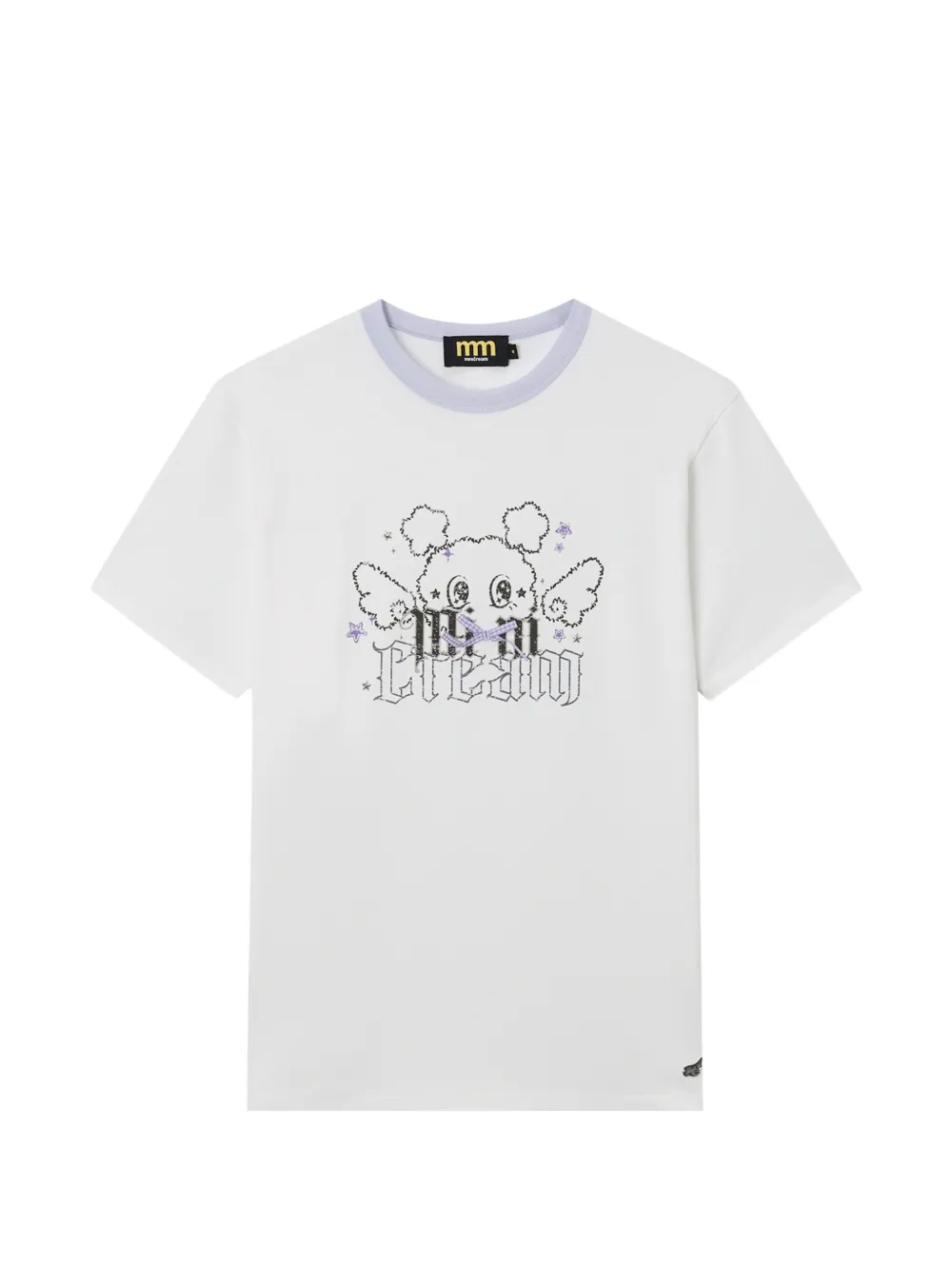 Mini Cream graphic-print T-shirt - Bianco