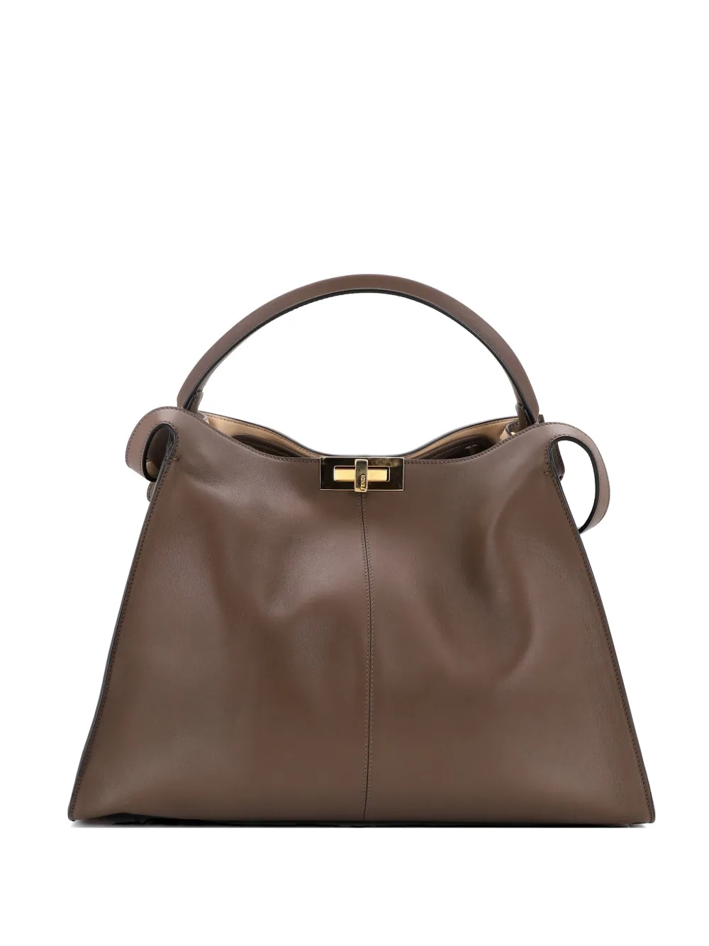 Fendi Pre-Owned Peekaboo X-Lite Bag Leather Large satchel - Marrone