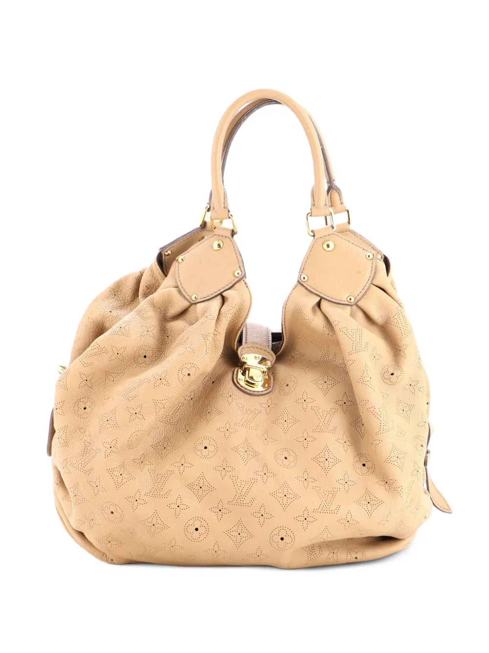 Louis Vuitton Pre-Owned XL Mahina Leather hobo bag - Toni neutri