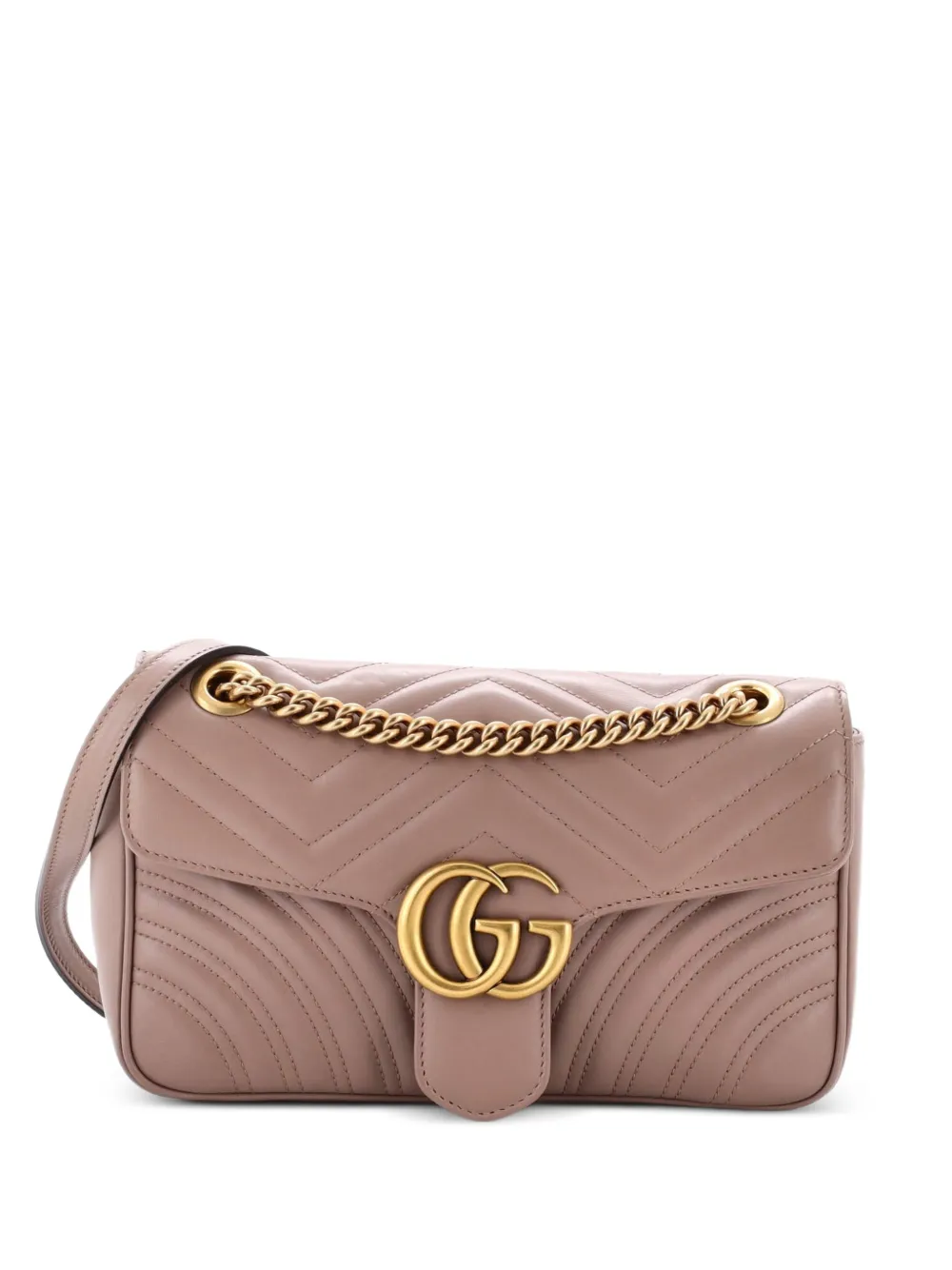 Gucci Pre-Owned GG Marmont Flap Bag Matelasse Leather Small crossbody bag - Toni neutri