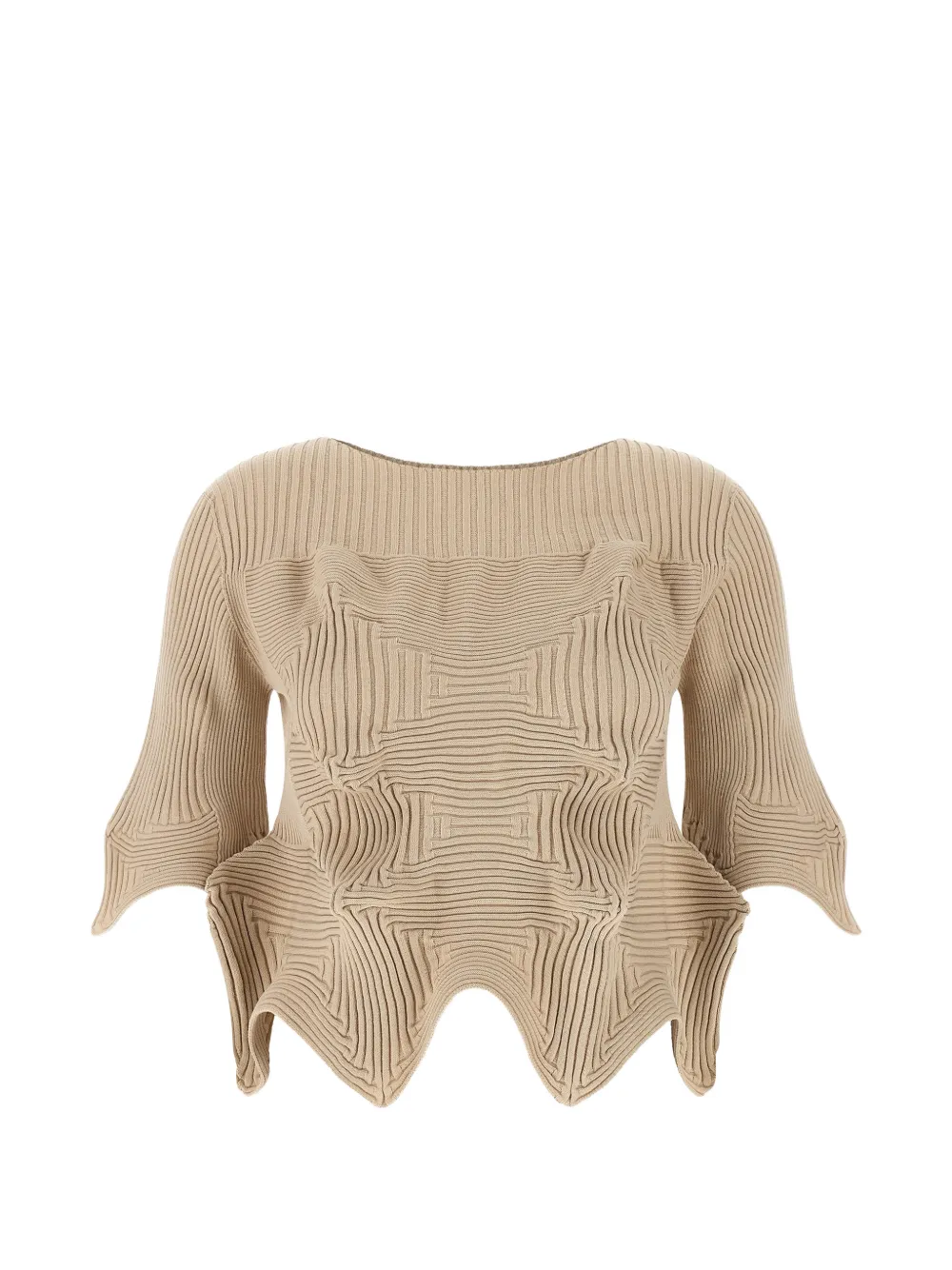Issey Miyake boat-neck sweater - Toni neutri
