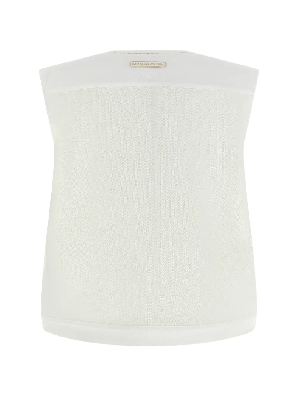 Fabiana Filippi denim button vest - Weiß