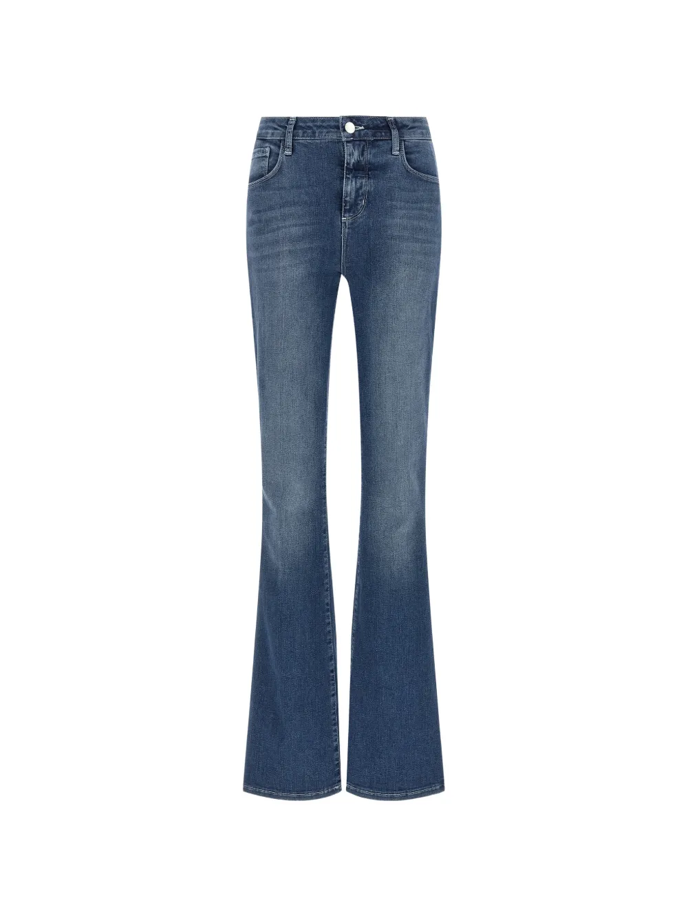 L'Agence flared stone-washed jeans - Blu