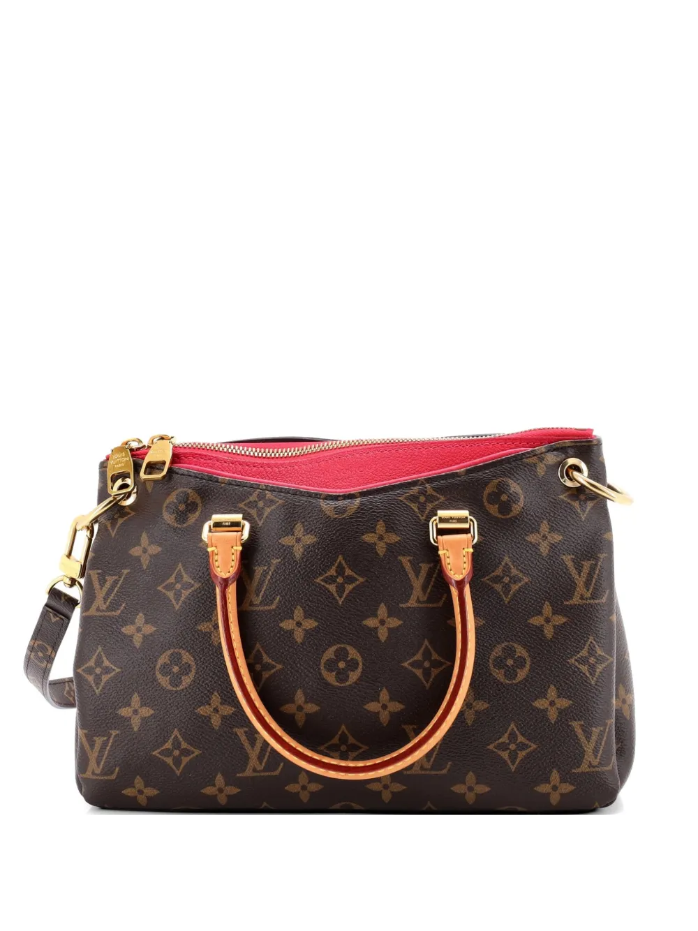 Louis Vuitton Pre-Owned Pallas Tote Monogram Canvas with Leather BB shoulder bag - Rosso