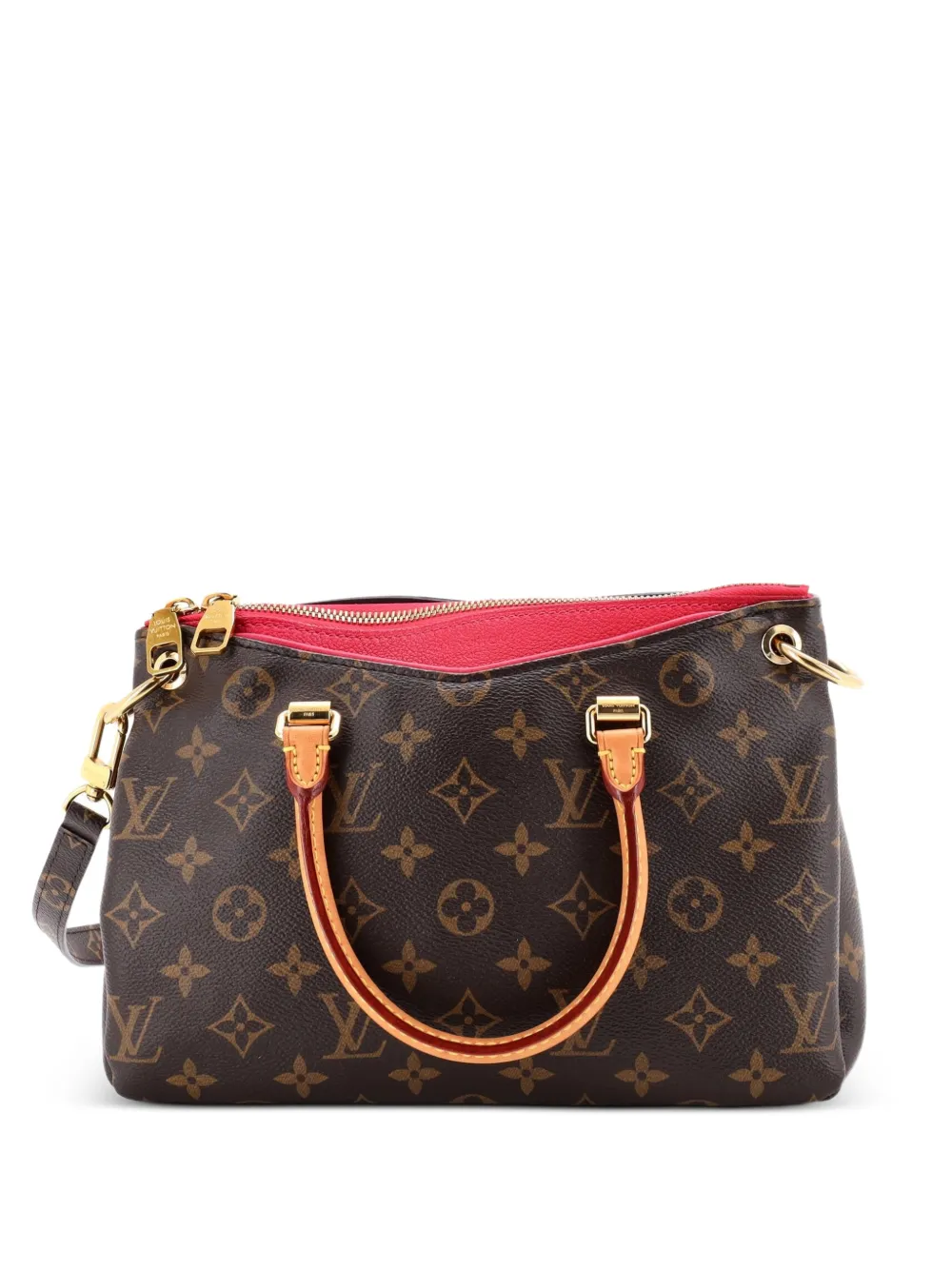 Louis Vuitton Pre-Owned Pallas Tote Monogram Canvas with Leather BB shoulder bag - Rosso