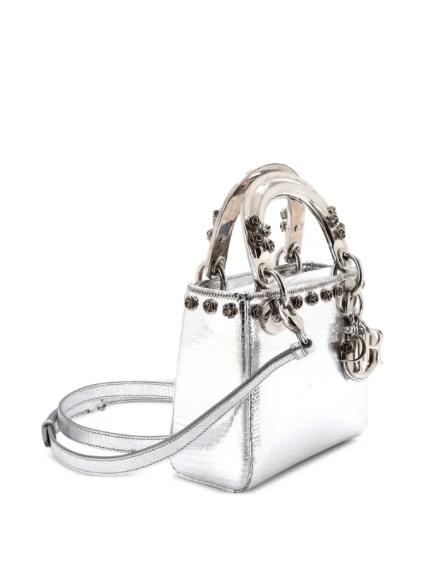 Christian Dior Pre-Owned レディ ディオール バッグ リザード ウィズ