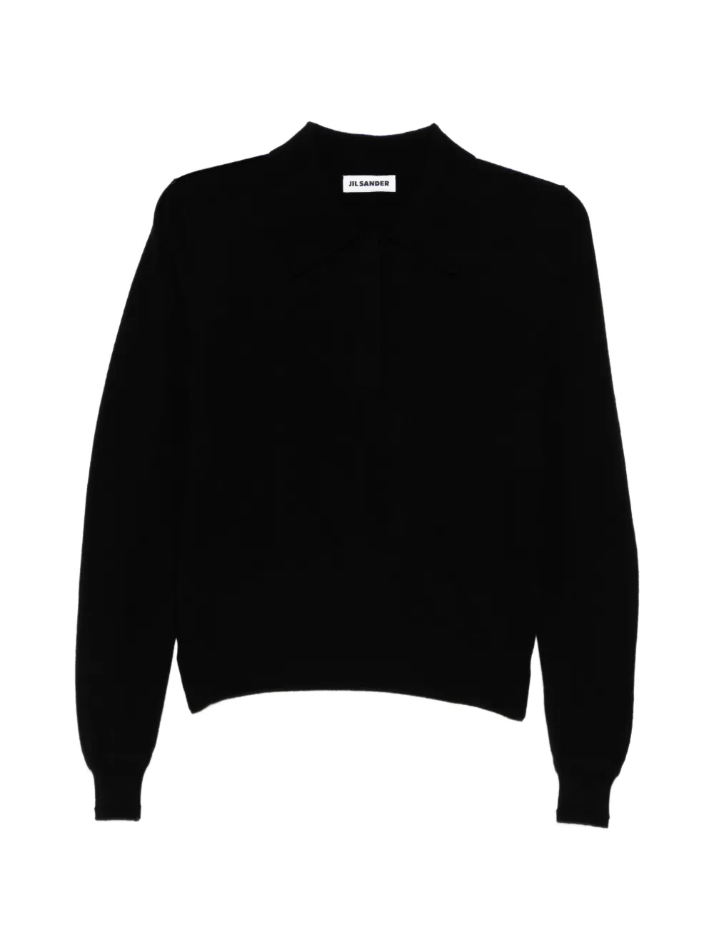 Jil Sander lightweight wool polo - Nero
