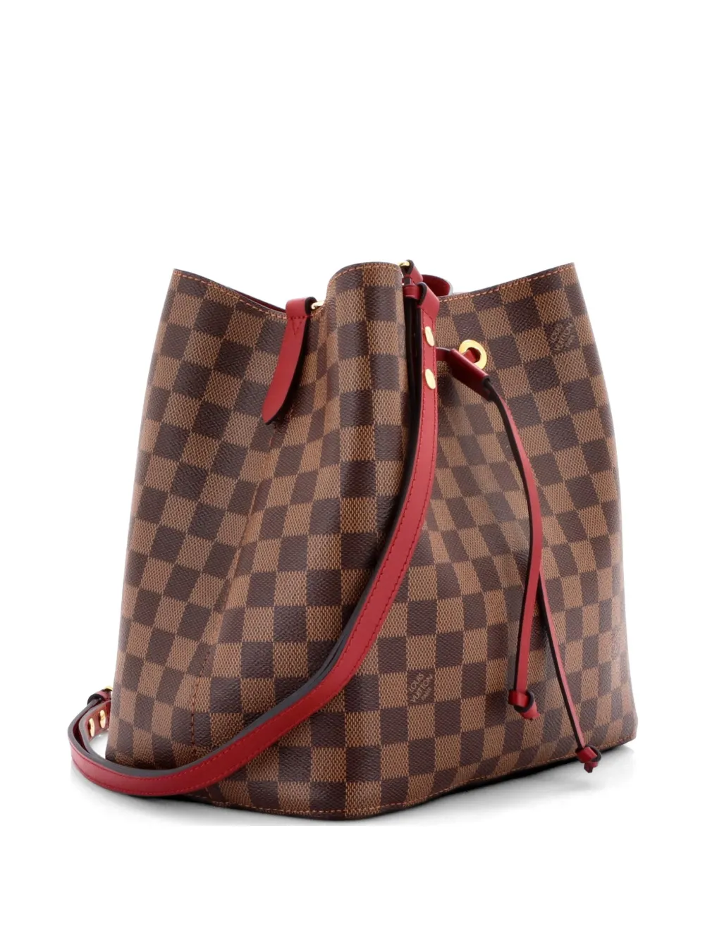 Louis Vuitton Pre-Owned NeoNoe Handbag Damier with Leather MM bucket bag - Marrone