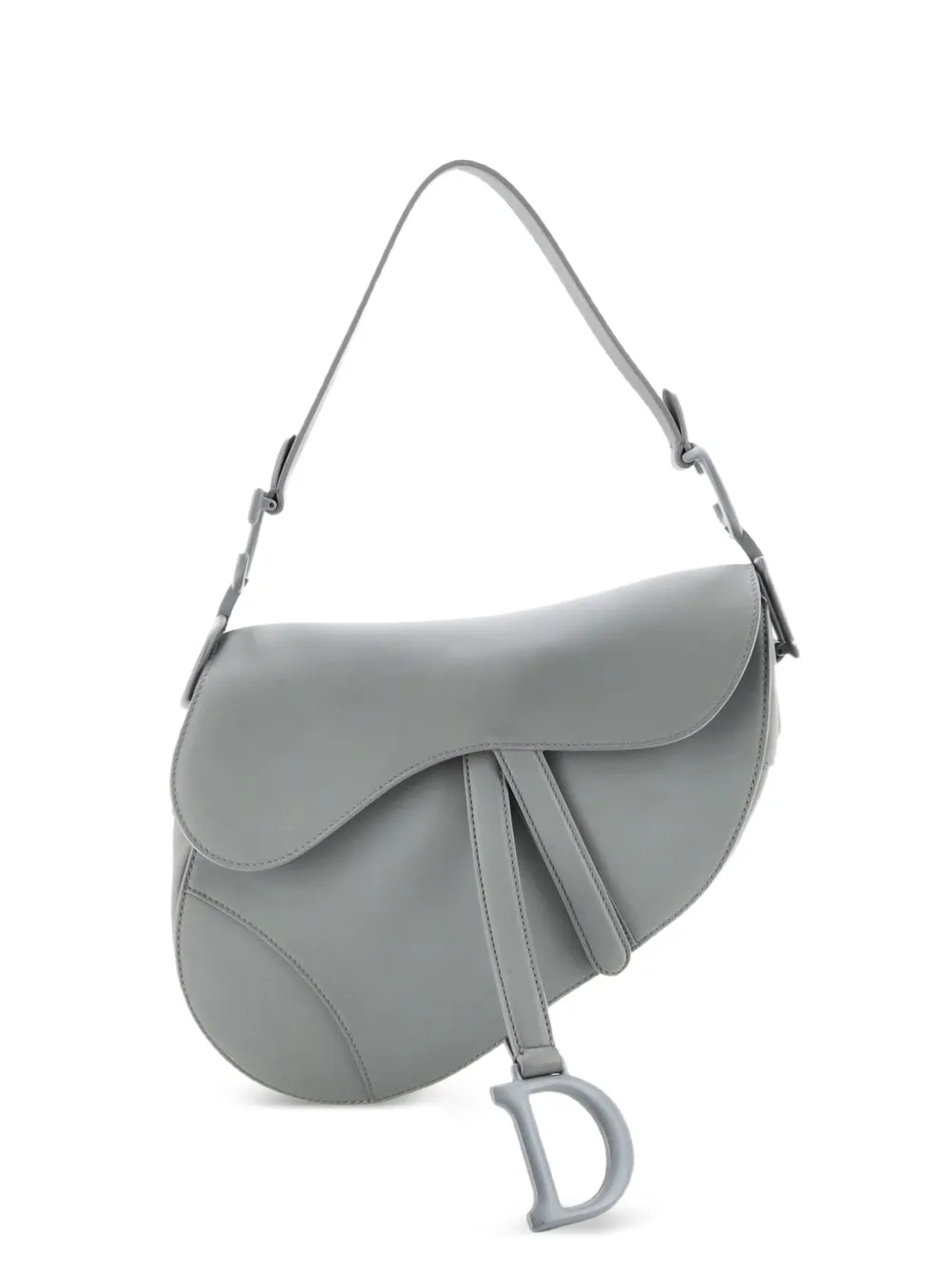 Christian Dior Pre-Owned Ultra Matte Saddle Handbag Leather Medium shoulder bag - Grau