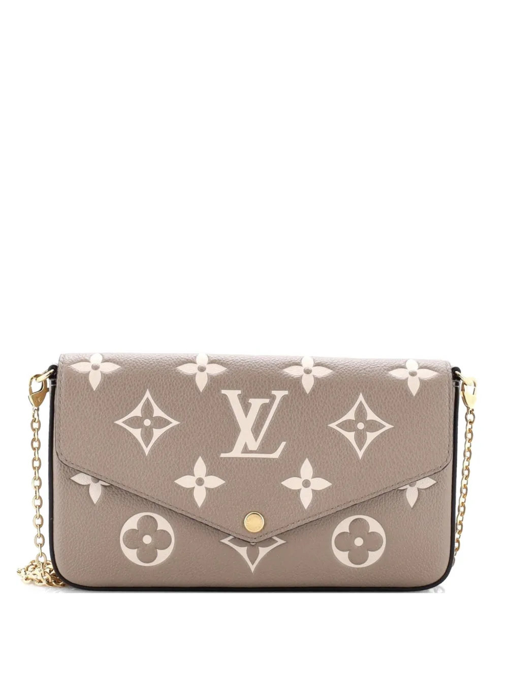 Louis Vuitton Pre-Owned Felicie Pochette Bicolor Monogram Empreinte Giant crossbody bag - Toni neutri