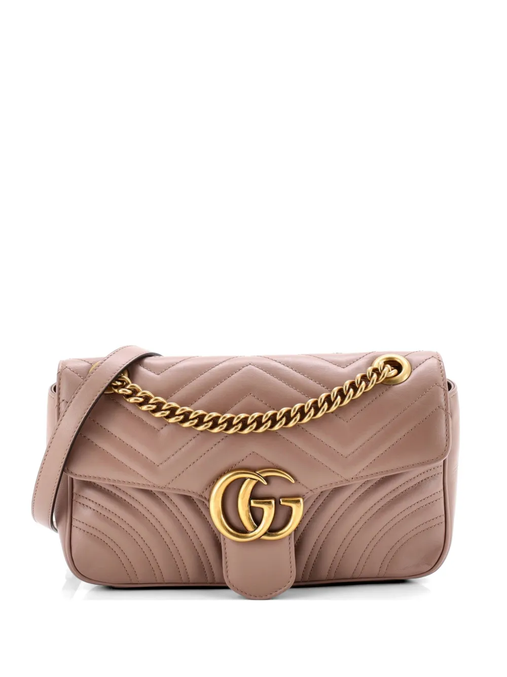 Gucci Pre-Owned GG Marmont Flap Bag Matelasse Leather Small crossbody bag - Toni neutri