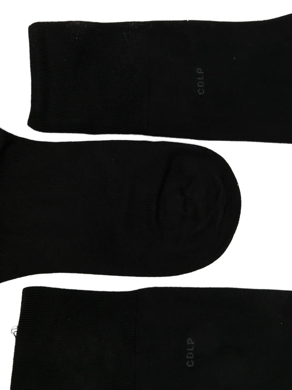  Cdlp Set De Cinco Pares De Calcetines Con Logo - Negro 