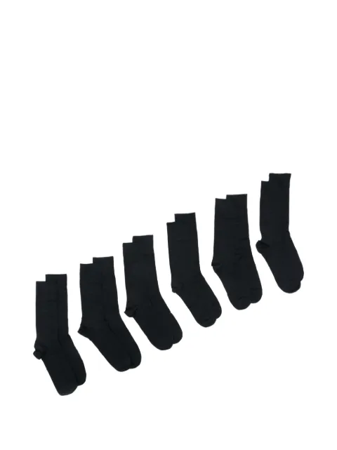 CDLP logo-print ribbed-cuff socks (set of six)
