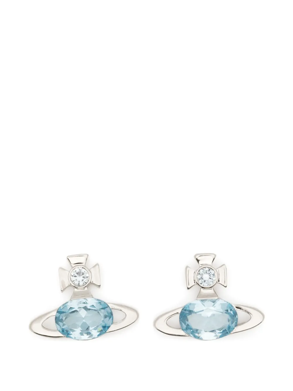 Vivienne Westwood Allie crystal-embellished earrings - Silber