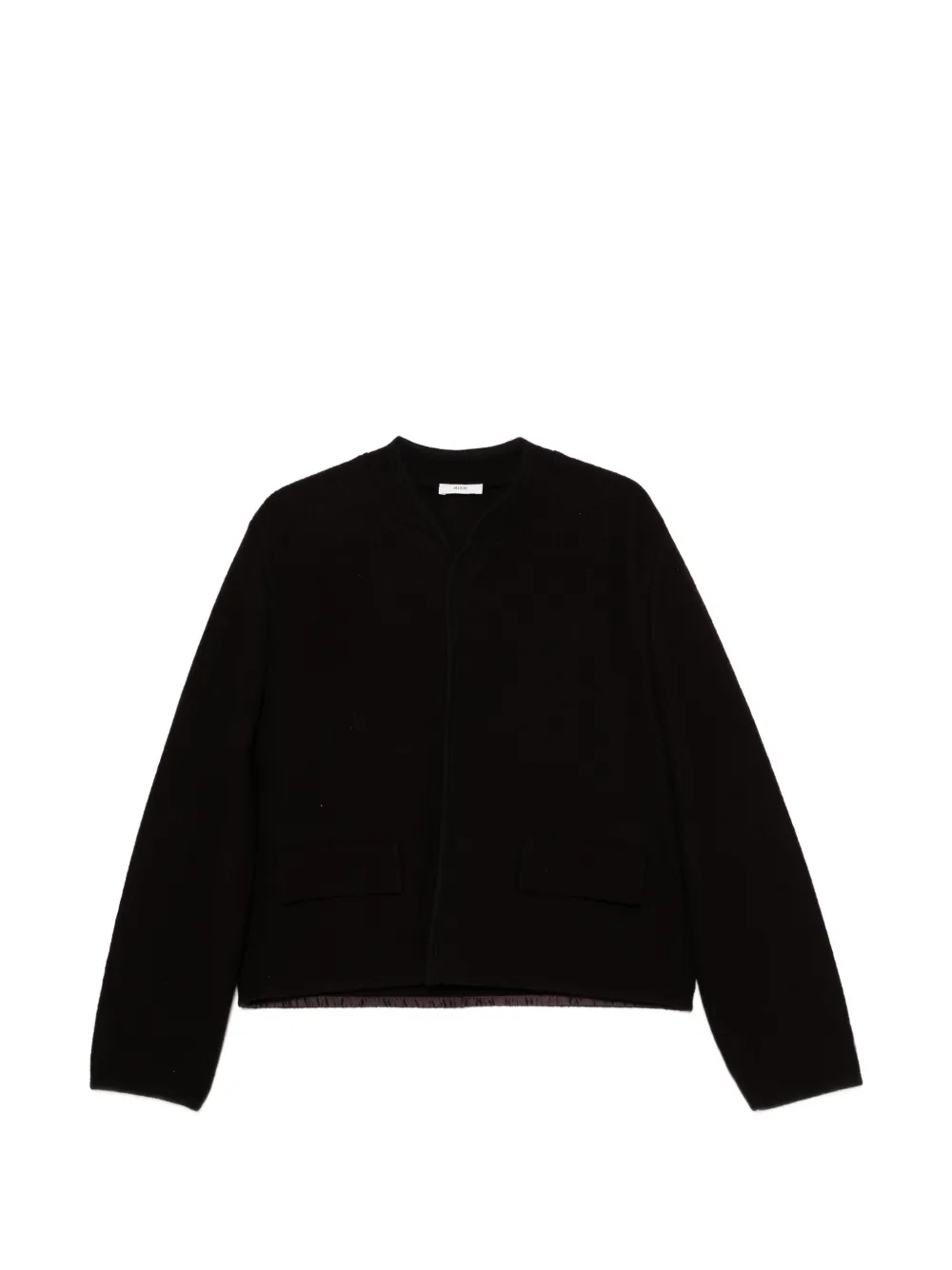 Rier felted collarless jacket - Viola