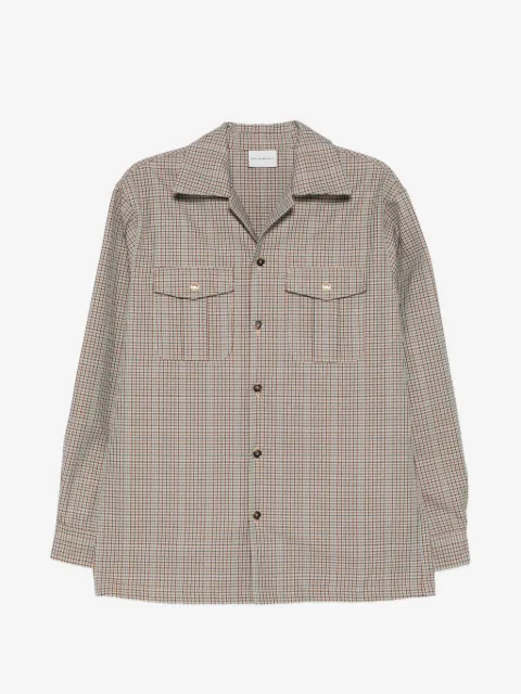 Drôle De Monsieur check-pattern overshirt