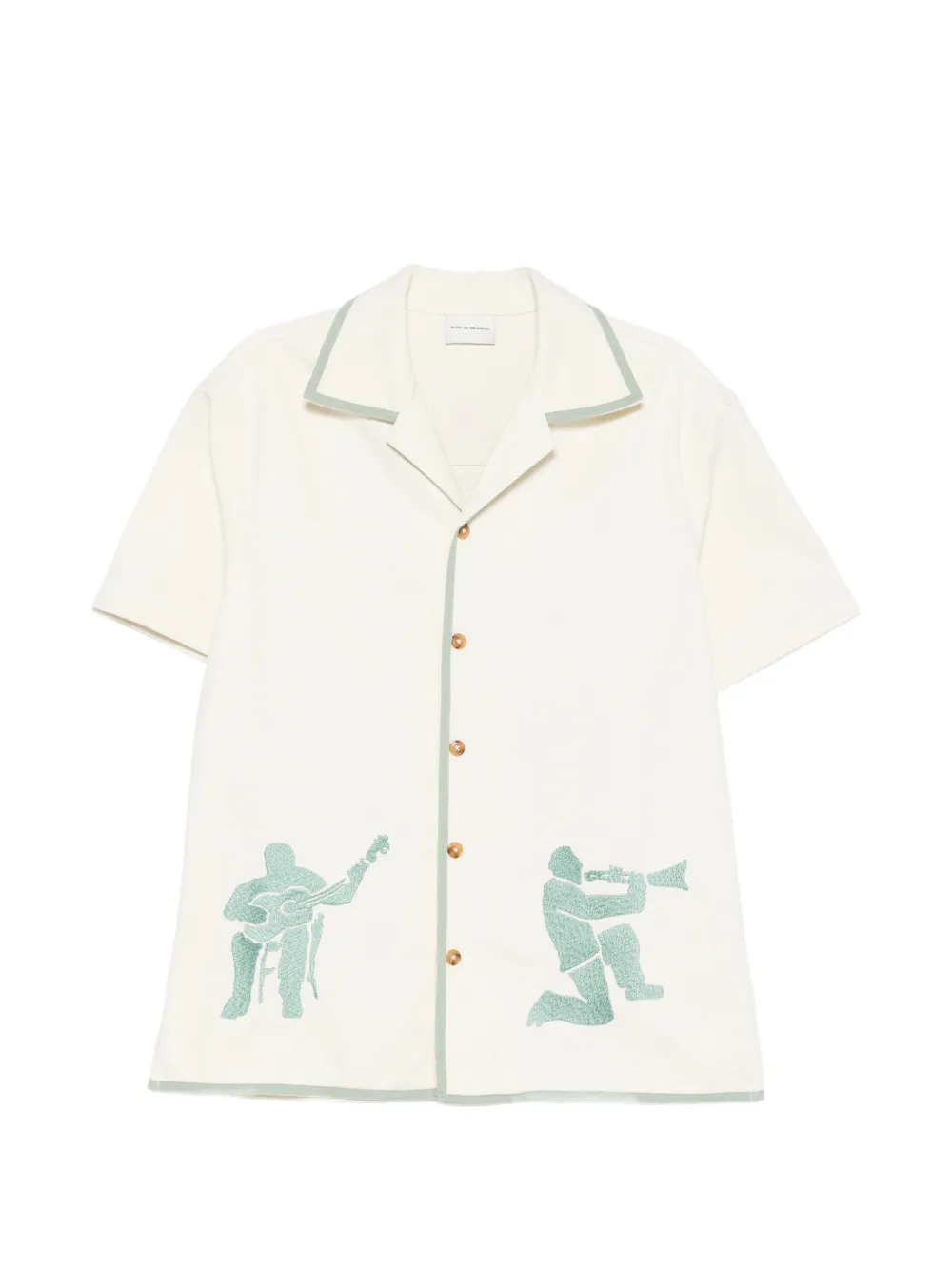 Drôle De Monsieur embroidered shirt - Toni neutri