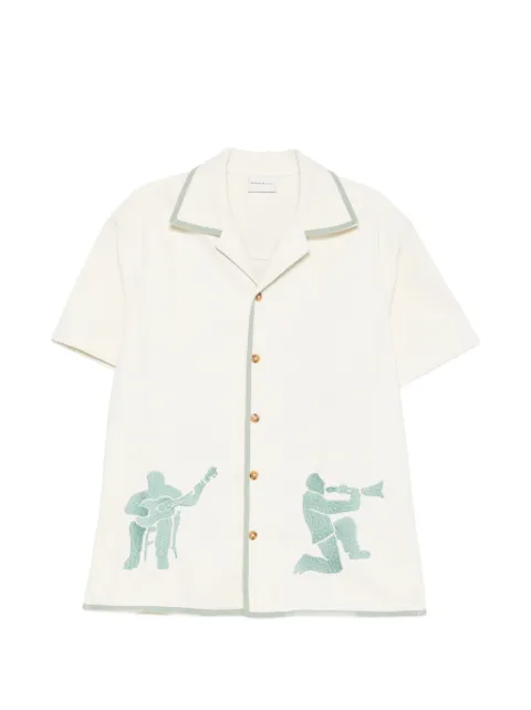 Drôle De Monsieur embroidered shirt