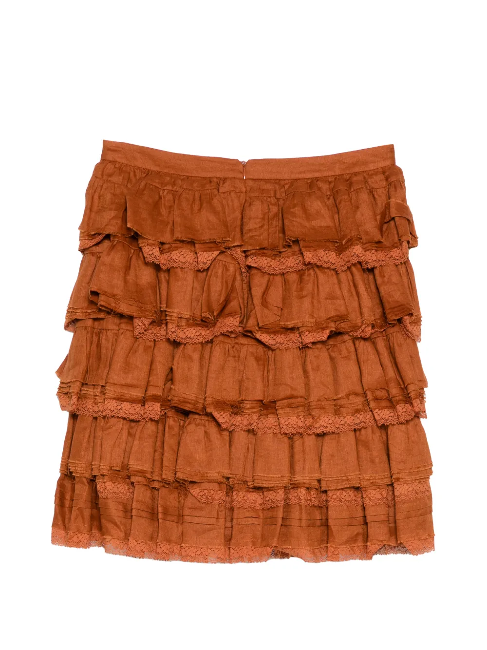 SHUSHU TONG Mini-rok met ruches Bruin