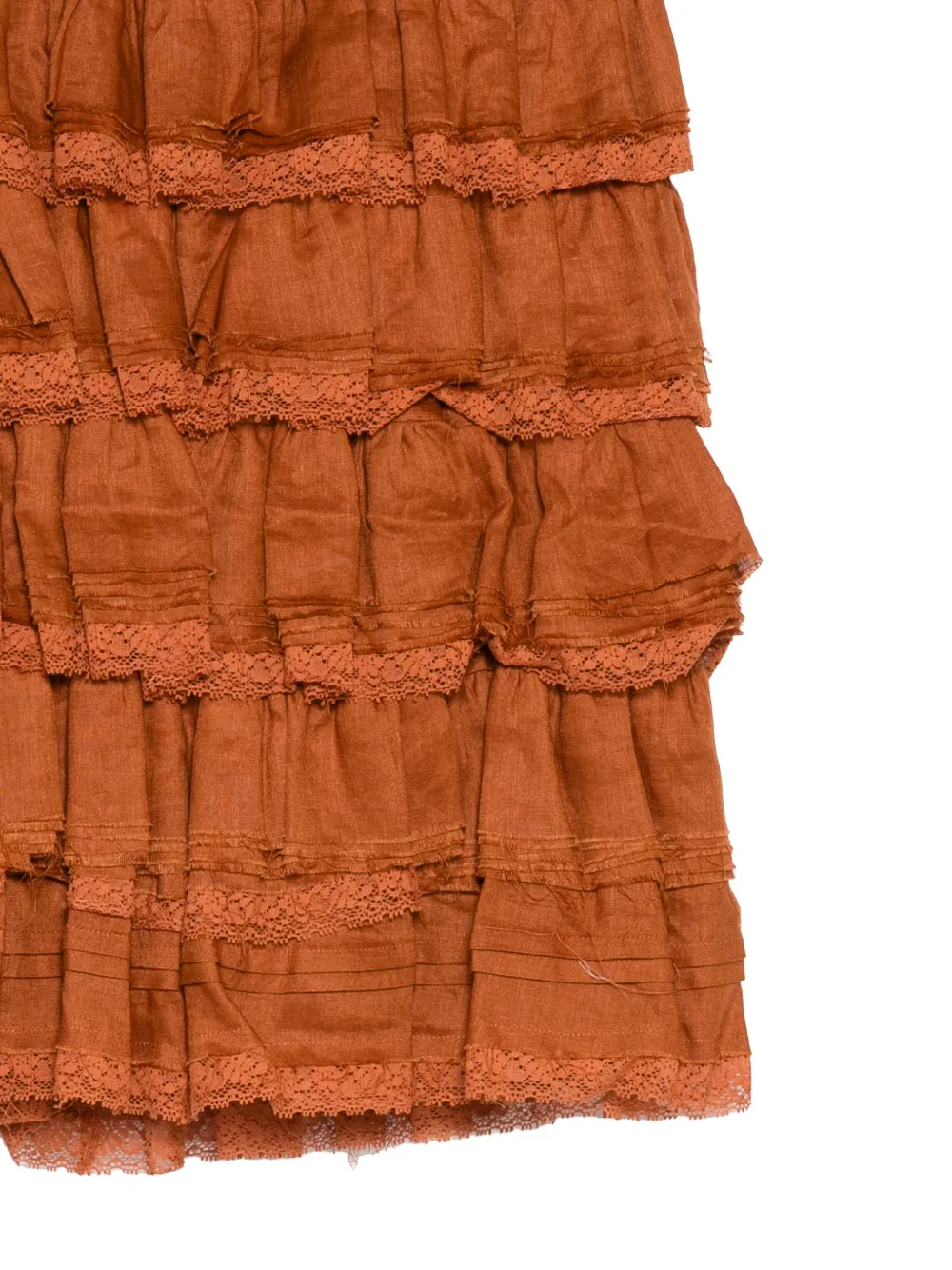 SHUSHU TONG Mini-rok met ruches Bruin