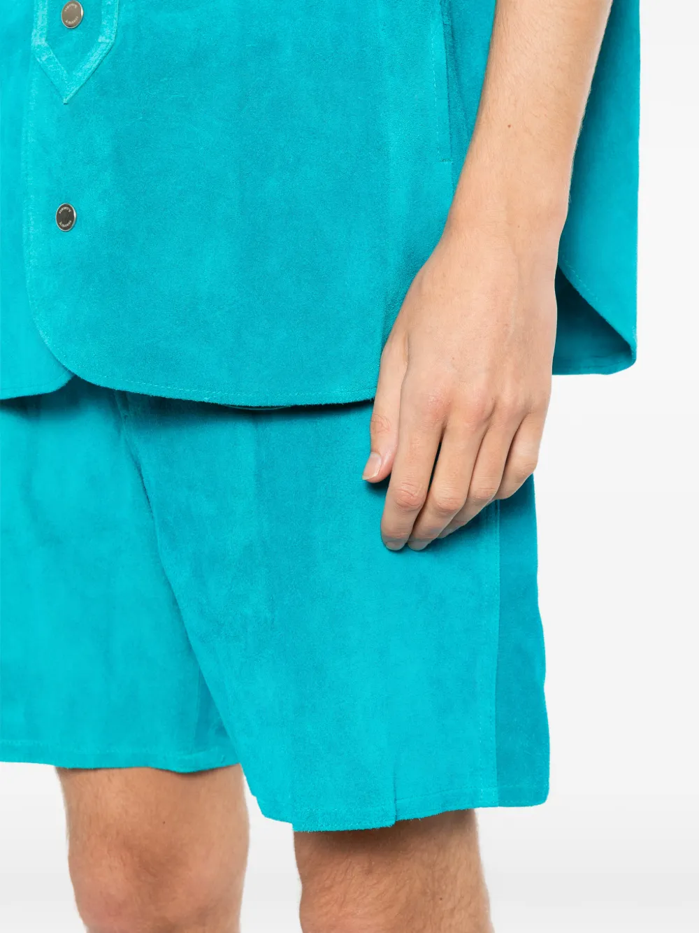 A LEATHER Board shorts Blauw